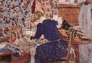 Edouard Vuillard Sewing room oil painting